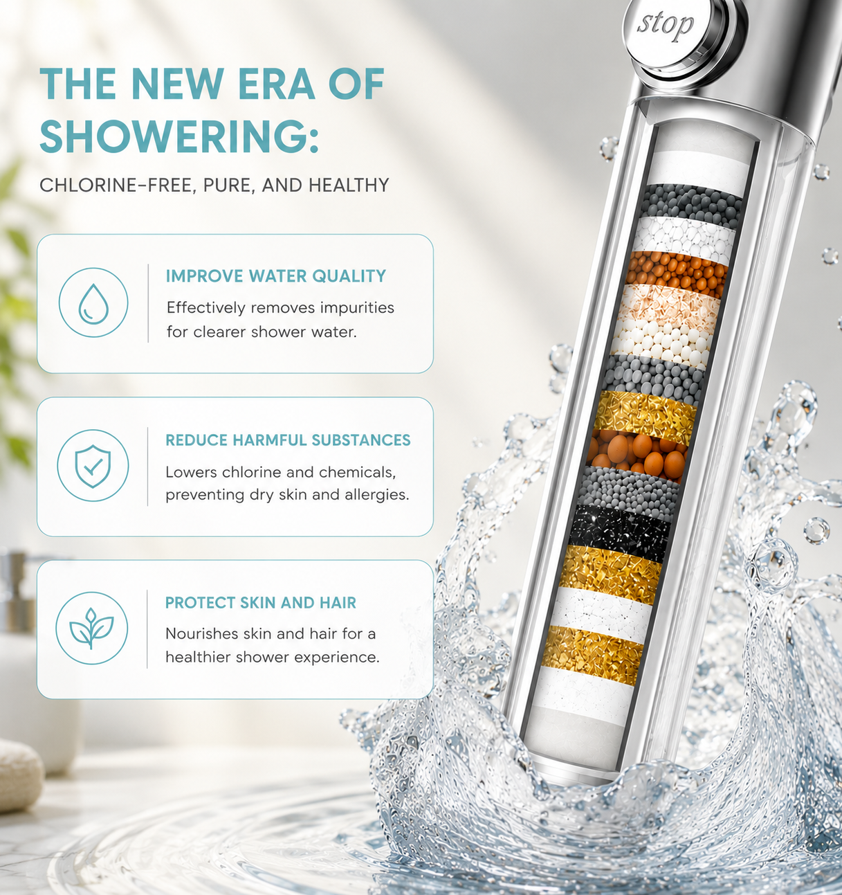 Filtered Lab Shower Head